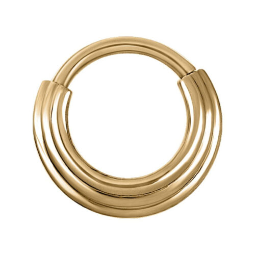 Septum Clicker scanalato in acciaio<!--5e5e734654e7a-->