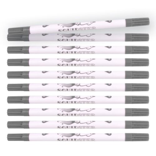 Set di pennarelli Squidster grigi su sfondo bianco