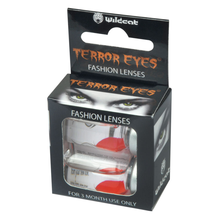 Confezione nera con lenti a contatto Terror Eyes di Wildcat