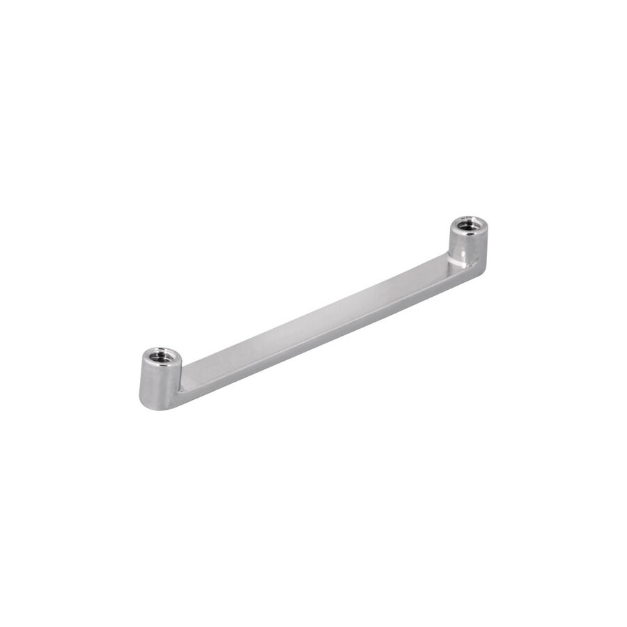 Barbell Surface in titanio color argento su sfondo bianco