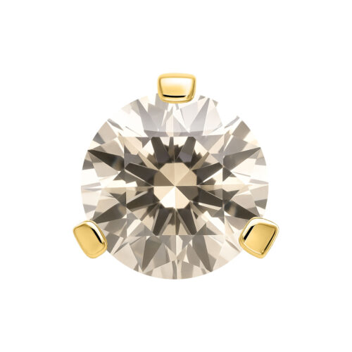 Aureo Push Fit con cristallo champagne da 2,0 mm, lucente