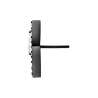 Punta nera Push Fit con cristallo chiaro su sfondo bianco