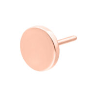 Disco in oro rosa Push Fit su sfondo bianco