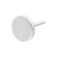 Disco Push Fit in titanio color argento su sfondo bianco