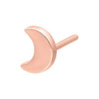 Attacco Push Fit Moon in oro rosa su sfondo bianco