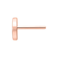 Attacco Push Fit Moon in oro rosa, vista laterale su sfondo bianco