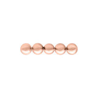 Attacco Push Fit Bubble Bar oro rosa su sfondo bianco