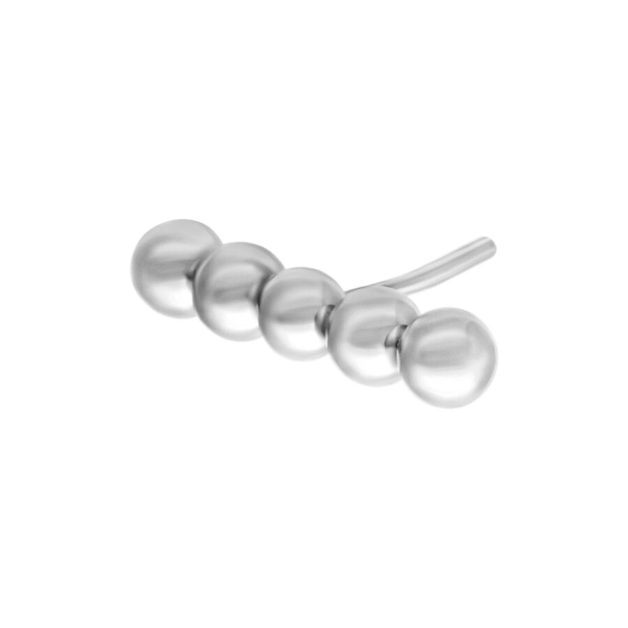 Accessorio Bubble Bar Push Fit Argento su sfondo bianco
