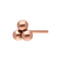 Attacco Push Fit Trinity oro rosa su sfondo bianco