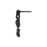 Inserto Helix Doppia Catena Nero Push Fit su sfondo bianco