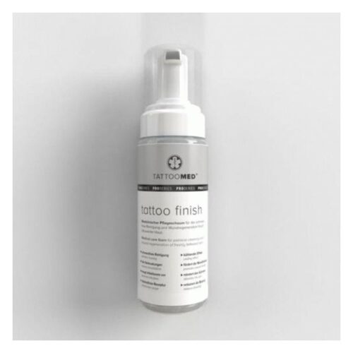 Flacone di Tattoomed Tattoo Finish su sfondo bianco, 150ml