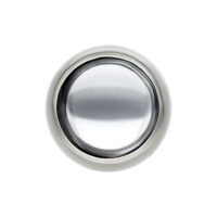 Accessorio Piercing in Titanio con Sfera Cristallina Accessorio piercing in titanio argento con sfera cristallina da 6 mm su sfondo bianco