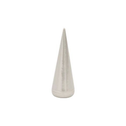 Pico Cone in titanio argento su sfondo bianco