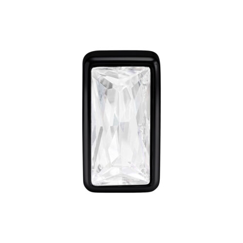 Push Fit Baguette Crystal Attachment - Nero