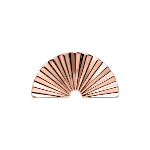Push Fit Riffled Half Circle Attachment - Oro rosa