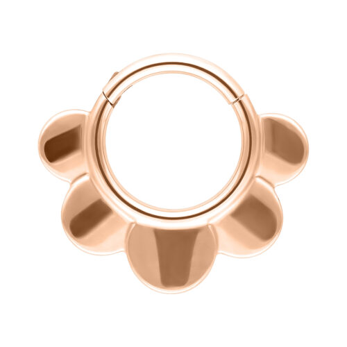 Half Flower Clicker - Oro rosa
