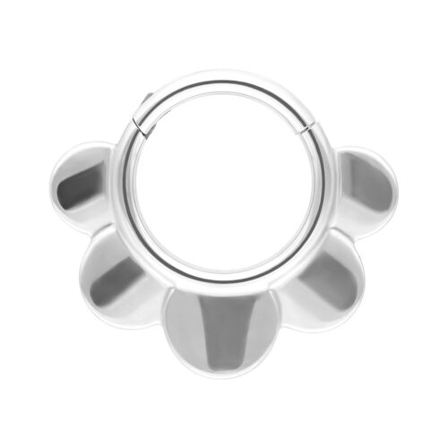 Half Flower Clicker - Weißgold