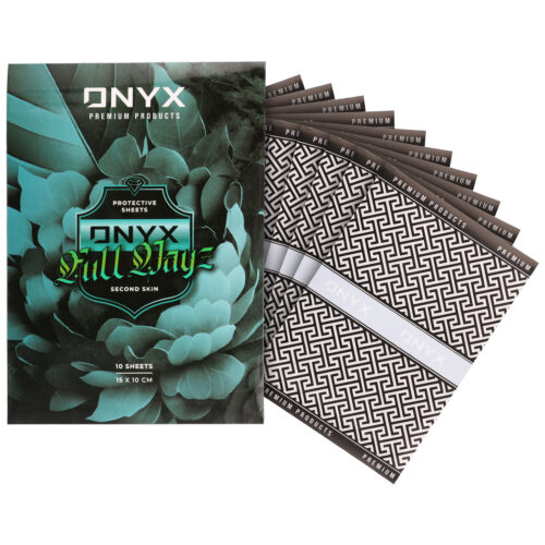 Confezione di Onyx Tattoo Pellicola Second Skin con 10 fogli e motivo geometrico