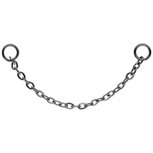 Basic Piercing Connection Chain - Nero, 25,0 mm