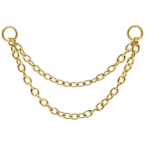 Double Basic Connection Chain - Oro, 25,0 mm