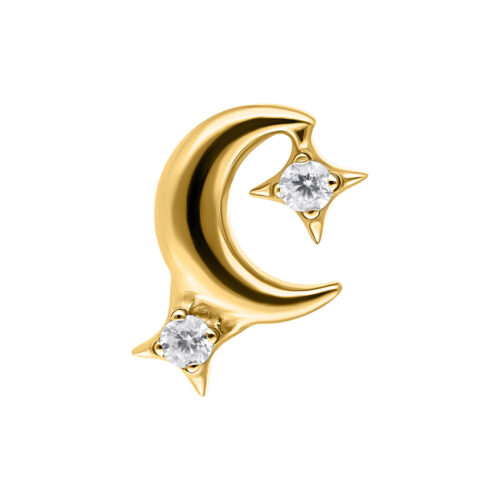 Push Fit Moon with Crystal Attachment