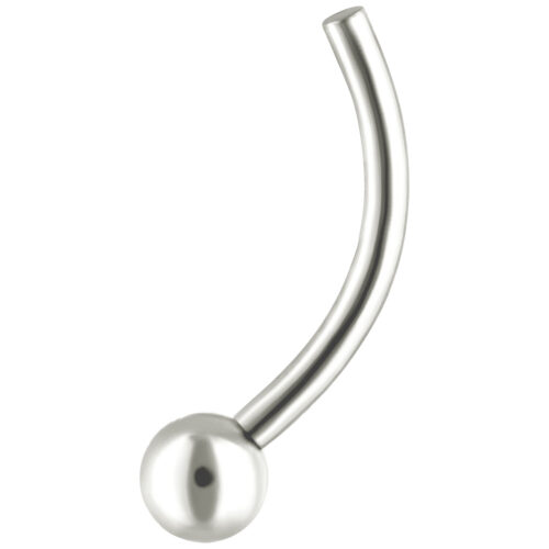 Push Fit Micro Bananabell - Weißgold, 10,0 mm