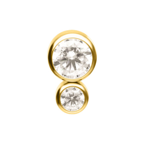 Push Fit Mini Double Crystal Attachment - Oro