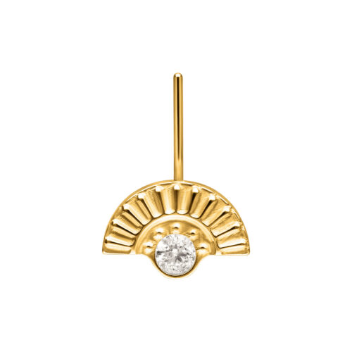 Riffled Sunrays Vertical Helix Push Fit Attachment - Oro
